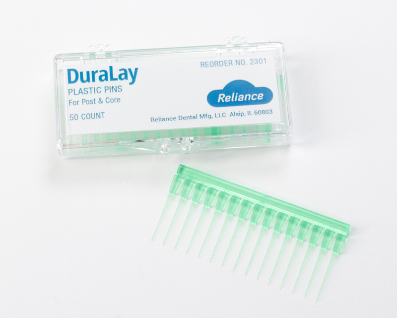 DURALAY PLASTIC PINS FOR POST & CORE