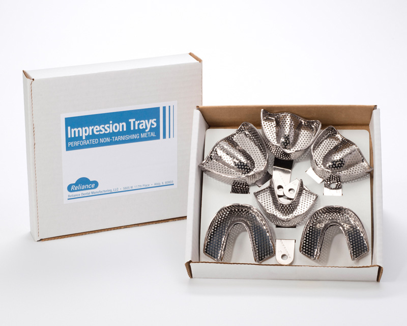 PERFORATED IMPRESSION TRAY SET EDENTULOUS